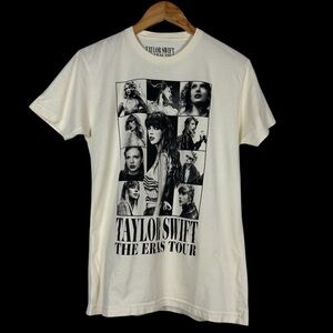 Taylor Swift Crewneck Shirt The Eras Tour Official Cream Beige Adult Women's M